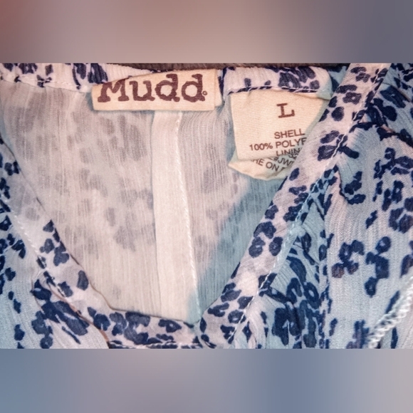 Mudd Sleeveless Ruffle Front Tank Top Adjustable Straps Cinch Waist Size Large - Picture 4 of 4